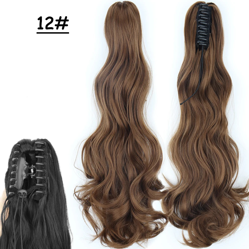 Sleek Claw Clip Ponytail – 24" Heat-Resistant Hairpiece - Glamorize Hair & Beauty 