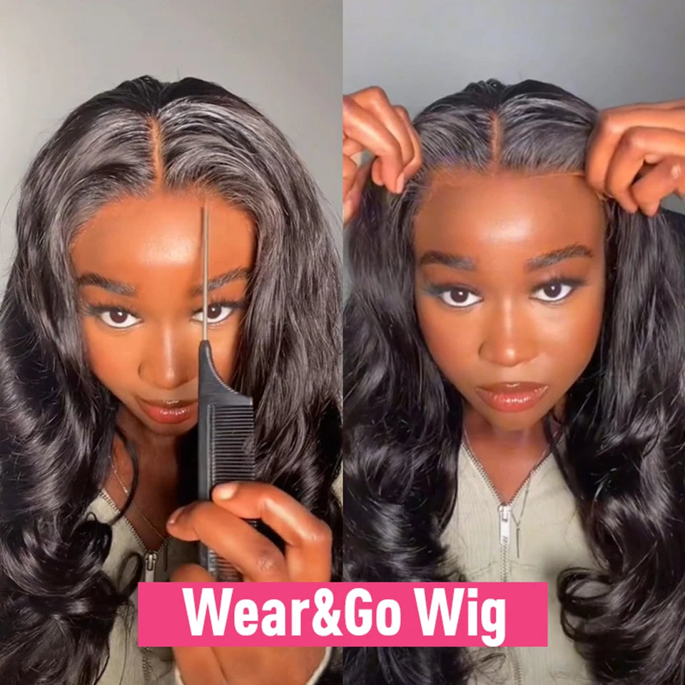 GlamBody HD Lace Frontal Wig – 13x6 Brazilian Body Wave, Glueless & Ready-to-Wear - Glamorize Hair & Beauty 