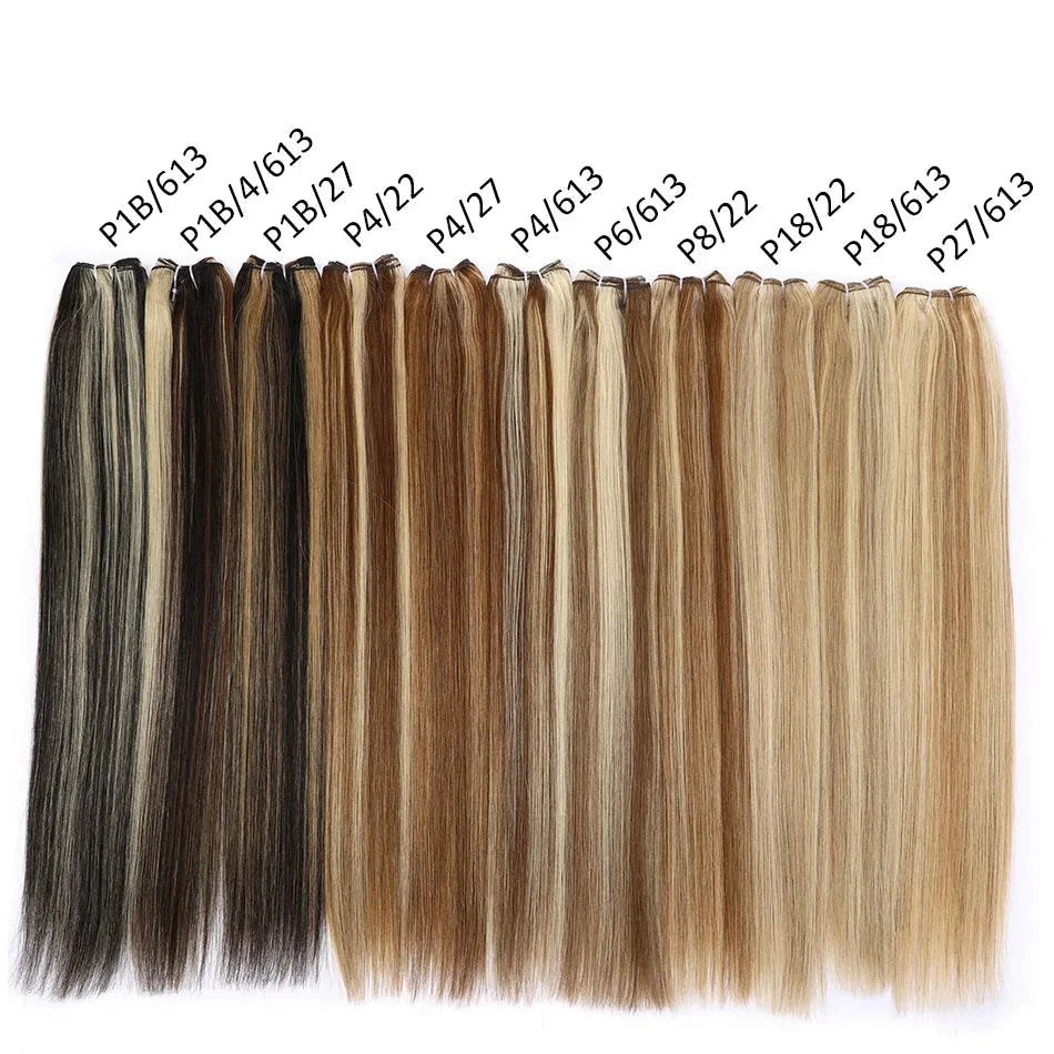 Silk Luxe Russian Straight Hair Bundles – Premium Remy Weft Extensions 14" - Glamorize Hair & Beauty 