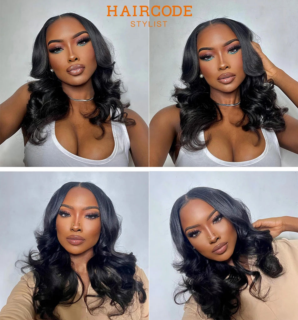 Luxe Body Wave Bob – 13x6 Transparent Lace Frontal Wig, 100% Virgin Remy Hair - Glamorize Hair & Beauty 