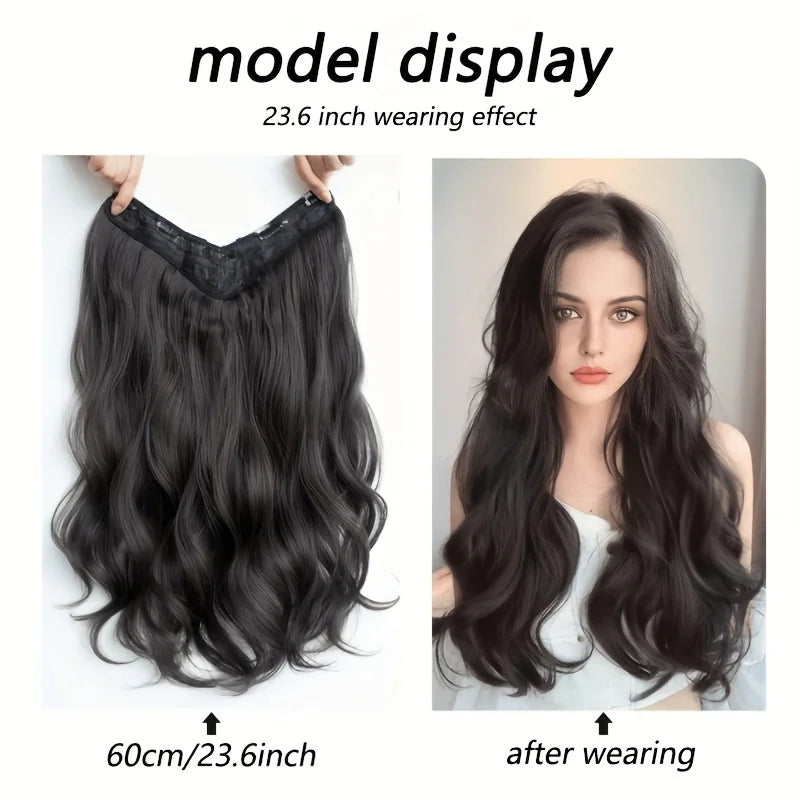 LuxeWave Invisible Extensions – Full-Body Wavy Glam - Glamorize Hair & Beauty 