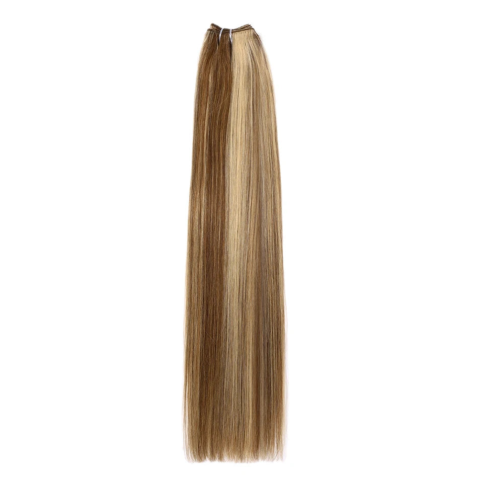 Silk Luxe Russian Straight Hair Bundles – Premium Remy Weft Extensions 16" - Glamorize Hair & Beauty 