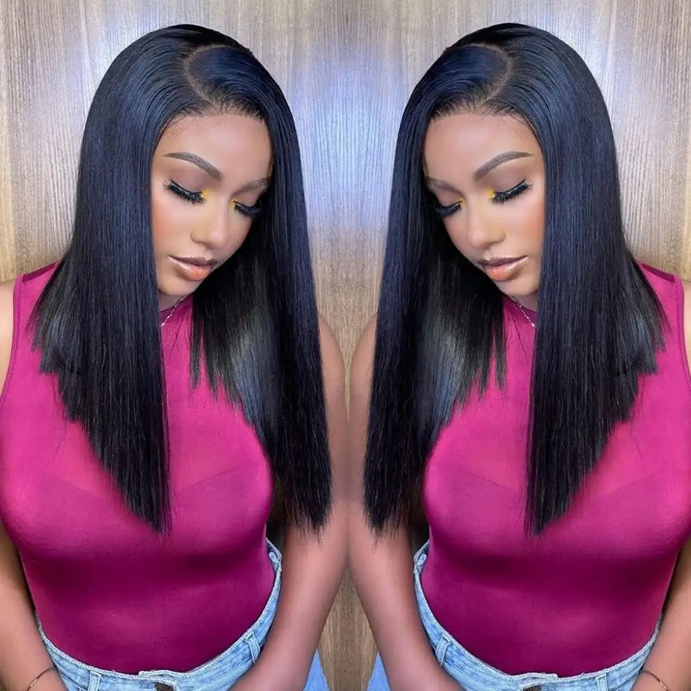 Elite Luxe 16" Human Hair Bob Wig | 180% Volume Perfection - Glamorize Hair & Beauty 