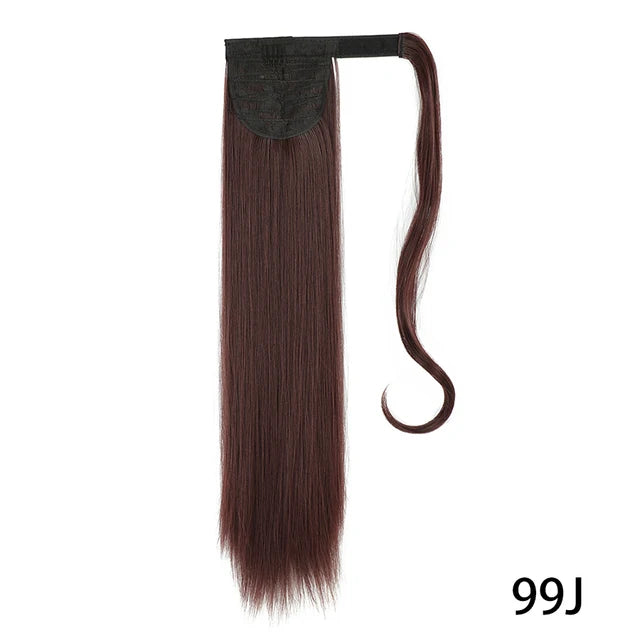 Glam Pony 22" Clip-In Straight Ponytail – Instant Volume & Style Extension - Glamorize Hair & Beauty 