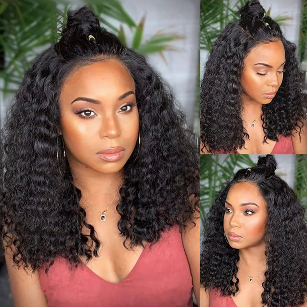 Elegance Deep Wave Bob – 13x4 Lace Frontal Virgin Human Hair Wig - Glamorize Hair & Beauty 