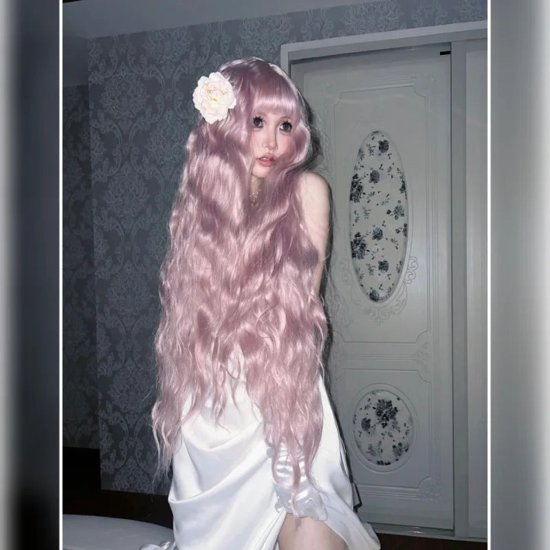 Nana Serizawa Layla Cosplay Wig – Long Pink Lolita Curls, Heat-Resistant Synthetic Hair - Glamorize Hair & Beauty 