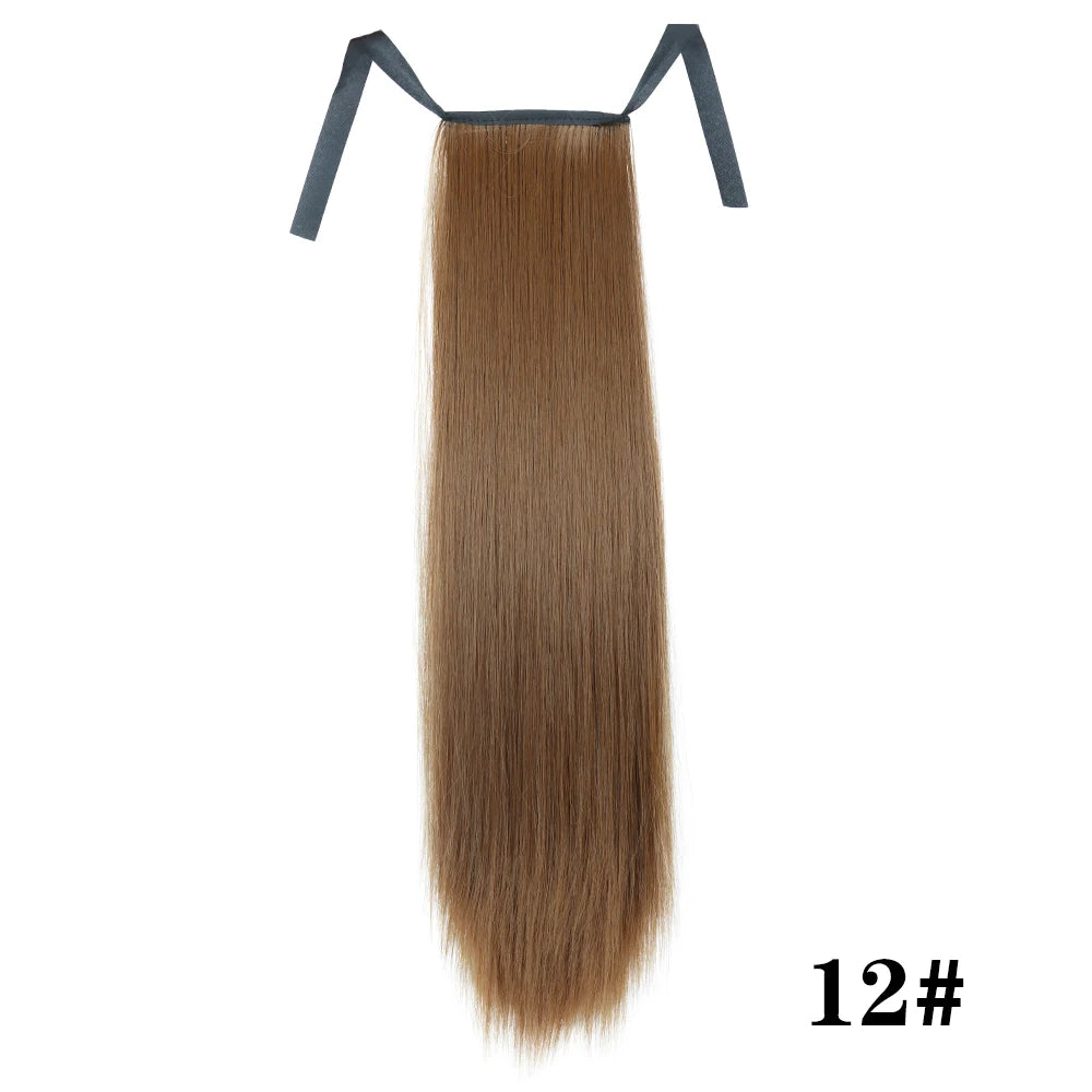 Glam Pony 32" Clip-In Straight Ponytail – Instant Volume & Style Extension - Glamorize Hair & Beauty 