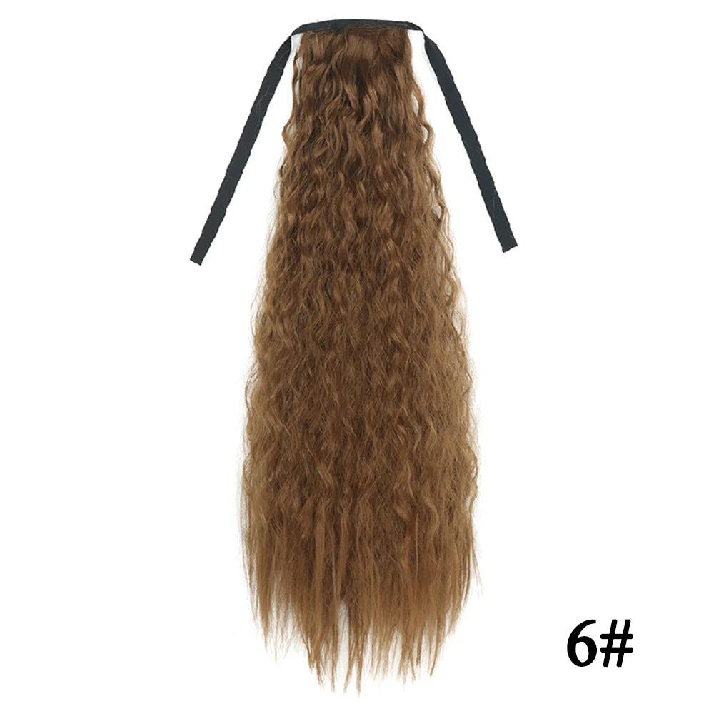 Glam Pony 22" Clip-In Straight Ponytail – Instant Volume & Style Extension - Glamorize Hair & Beauty 