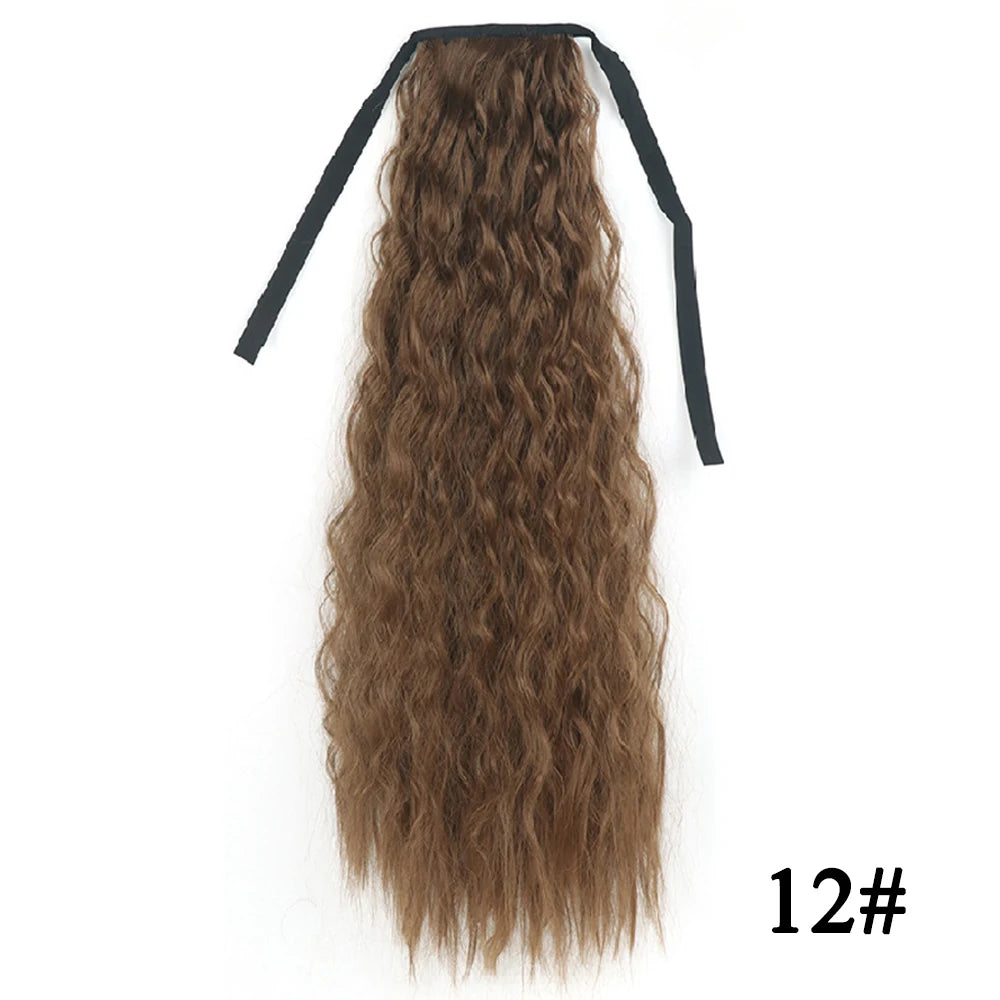 Glam Pony 22" Clip-In Straight Ponytail – Instant Volume & Style Extension - Glamorize Hair & Beauty 