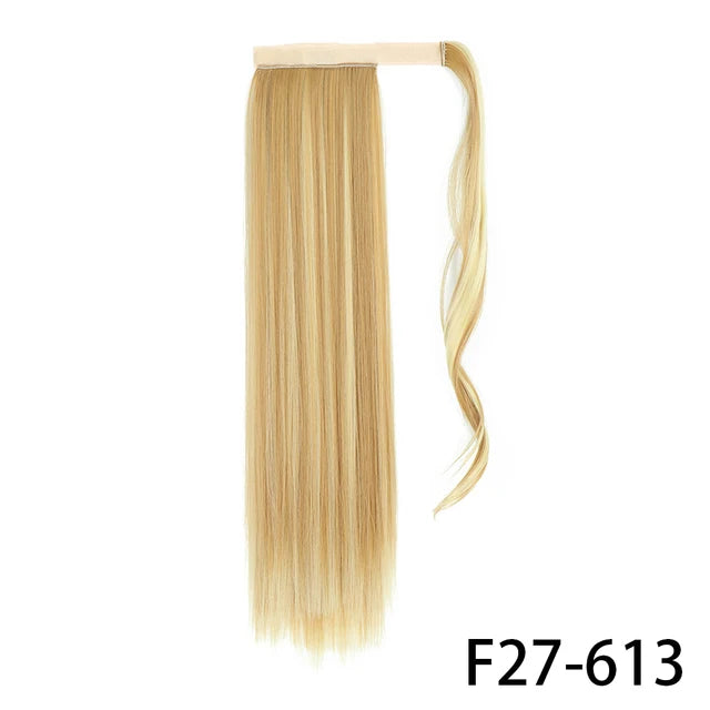 Glam Pony 22" Clip-In Straight Ponytail – Instant Volume & Style Extension - Glamorize Hair & Beauty 