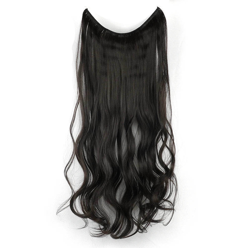 HaloGlam Invisible Wavy Hair Extensions – 17 Color Collection - Glamorize Hair & Beauty 