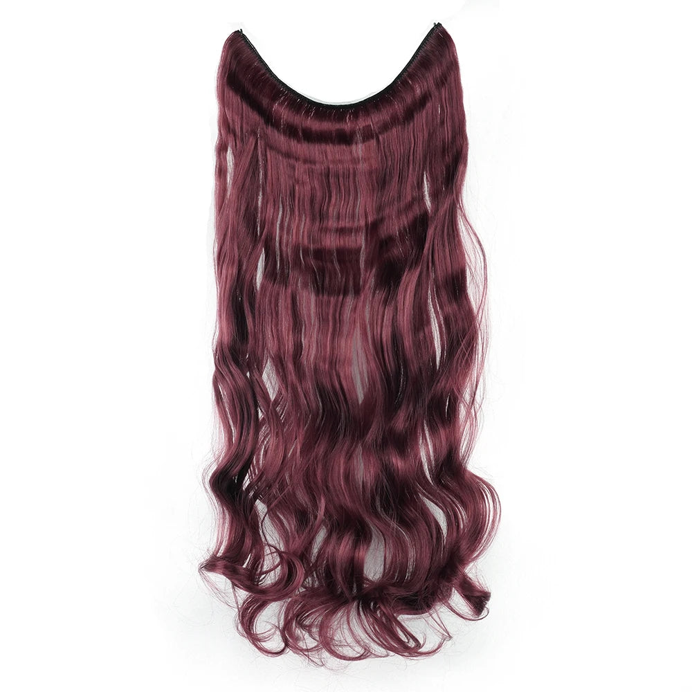 HaloGlam Invisible Wavy Hair Extensions – 17 Color Collection - Glamorize Hair & Beauty 