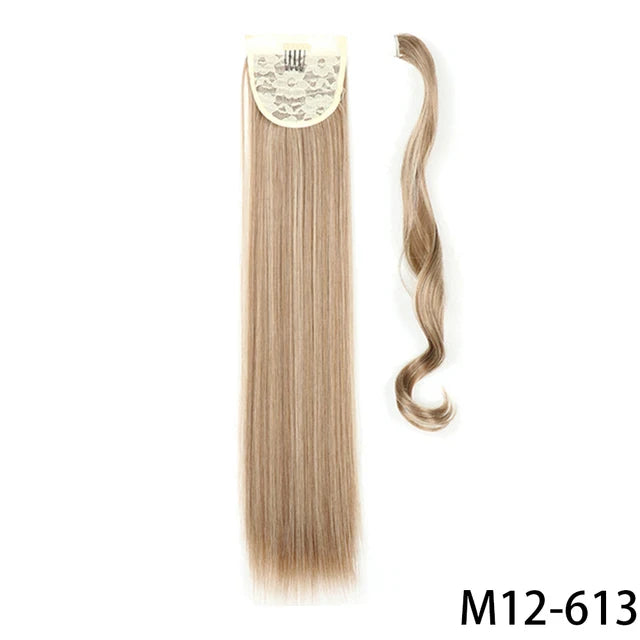 Glam Pony 22" Clip-In Straight Ponytail – Instant Volume & Style Extension - Glamorize Hair & Beauty 