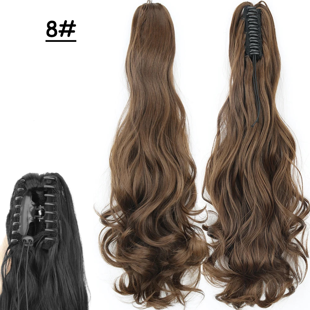 Sleek Claw Clip Ponytail – 24" Heat-Resistant Hairpiece - Glamorize Hair & Beauty 