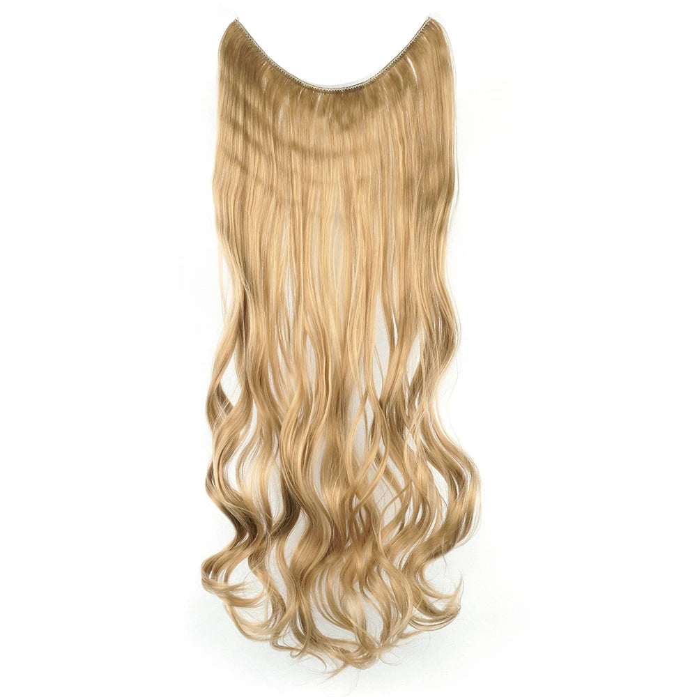 HaloGlam Invisible Wavy Hair Extensions – 17 Color Collection - Glamorize Hair & Beauty 