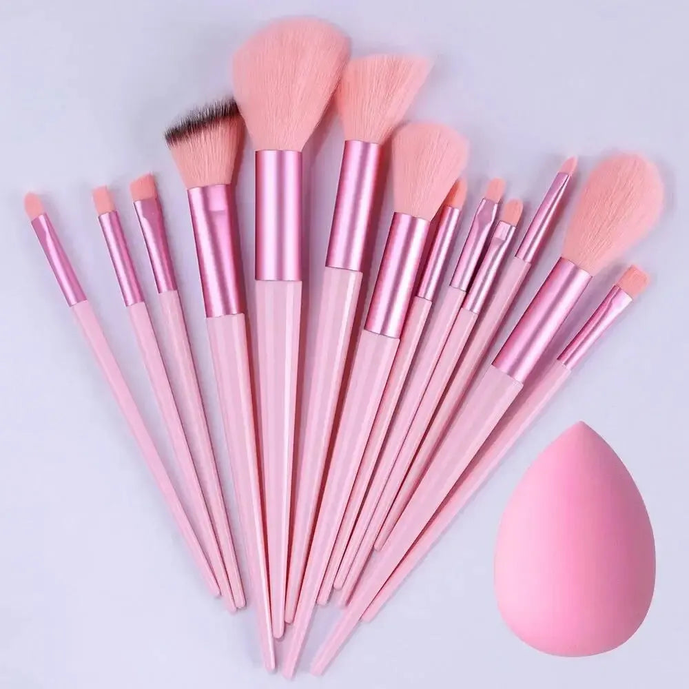 LuxeBlend™ Professional Makeup Brush Set – Soft Fluffy Precision Tools - Glamorize Hair & Beauty 