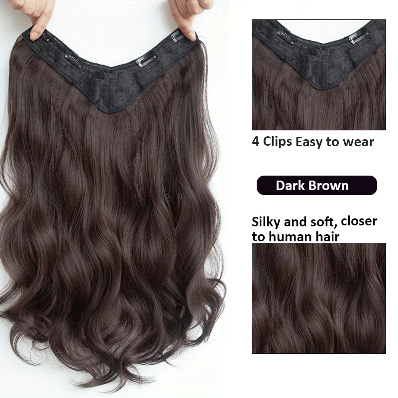 LuxeWave Invisible Extensions – Full-Body Wavy Glam - Glamorize Hair & Beauty 