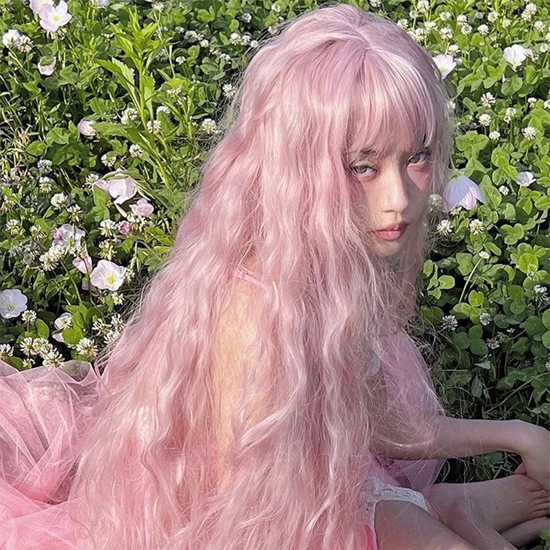 Nana Serizawa Layla Cosplay Wig – Long Pink Lolita Curls, Heat-Resistant Synthetic Hair - Glamorize Hair & Beauty 