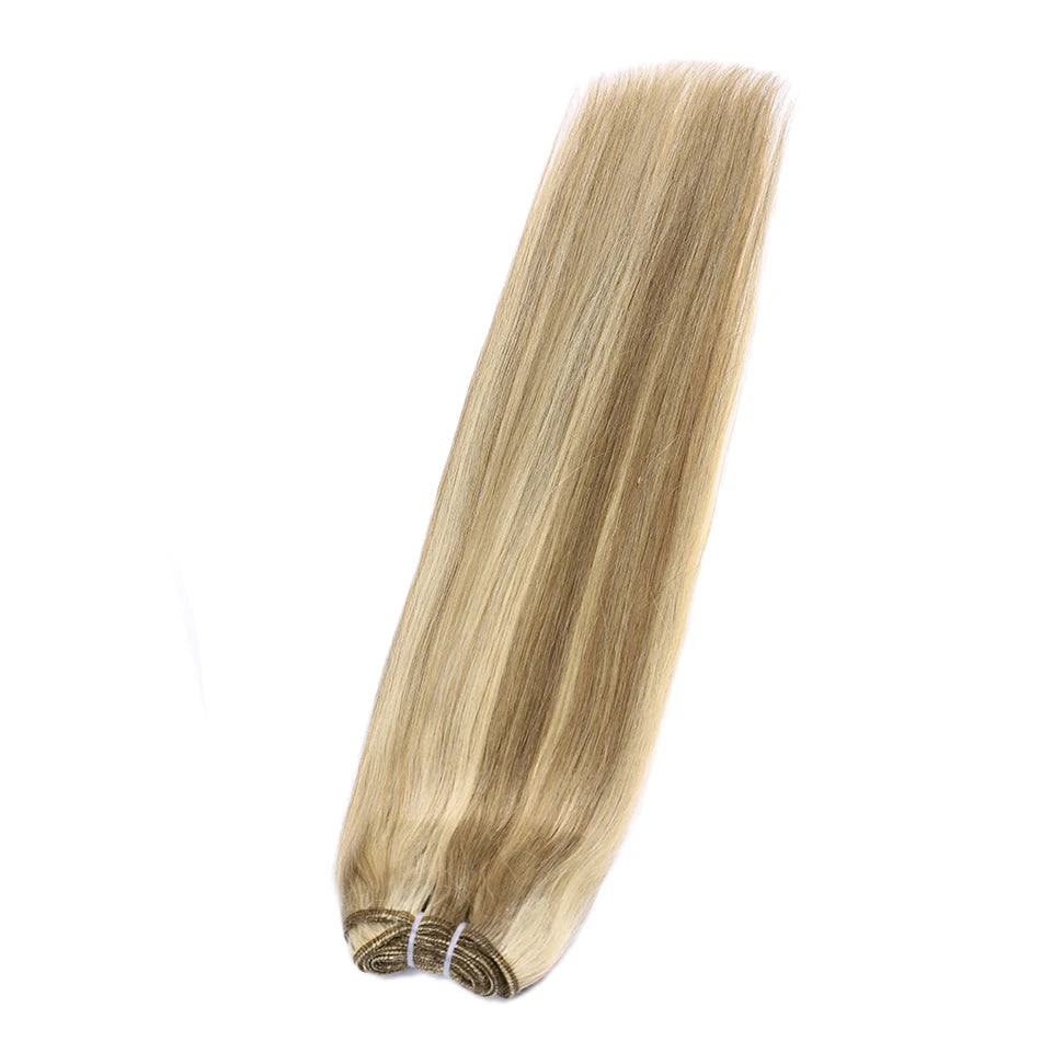 Silk Luxe Russian Straight Hair Bundles – Premium Remy Weft Extensions 16" - Glamorize Hair & Beauty 