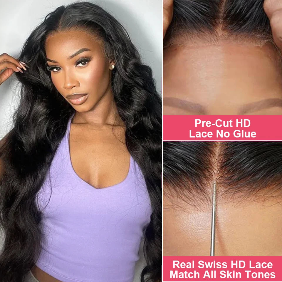 GlamBody HD Lace Frontal Wig – 13x6 Brazilian Body Wave, Glueless & Ready-to-Wear - Glamorize Hair & Beauty 