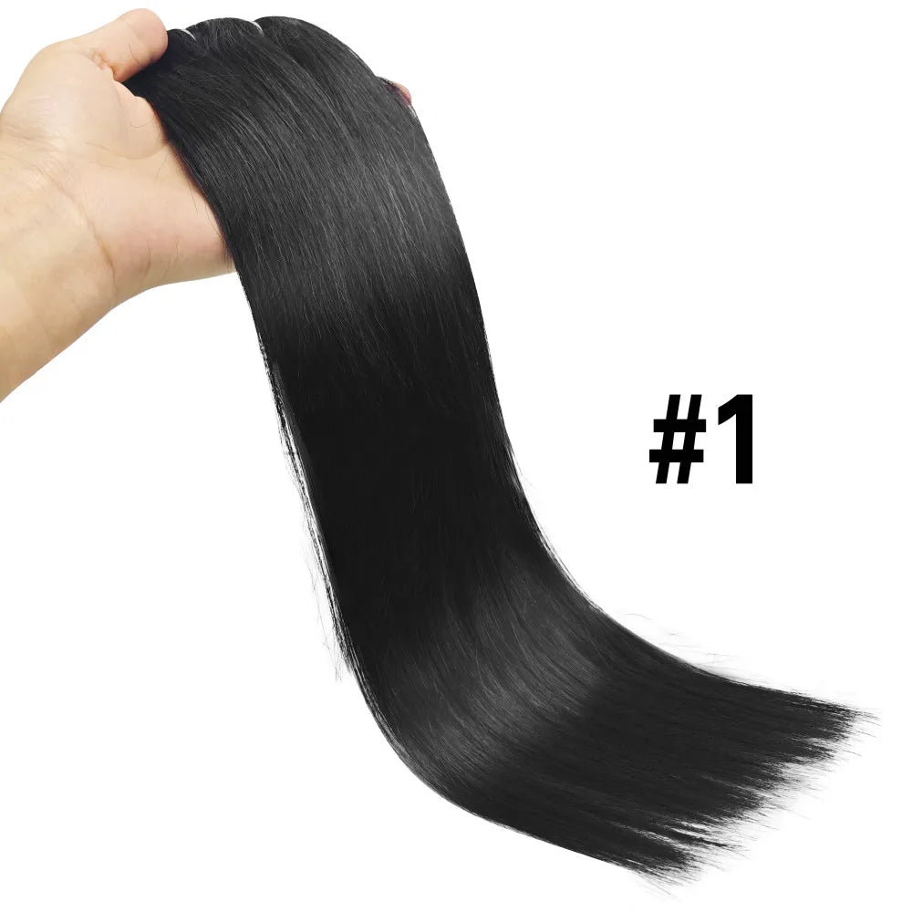 Silky Seamless Clip-In Extensions – 100% Real Human Hair - Glamorize Hair & Beauty 