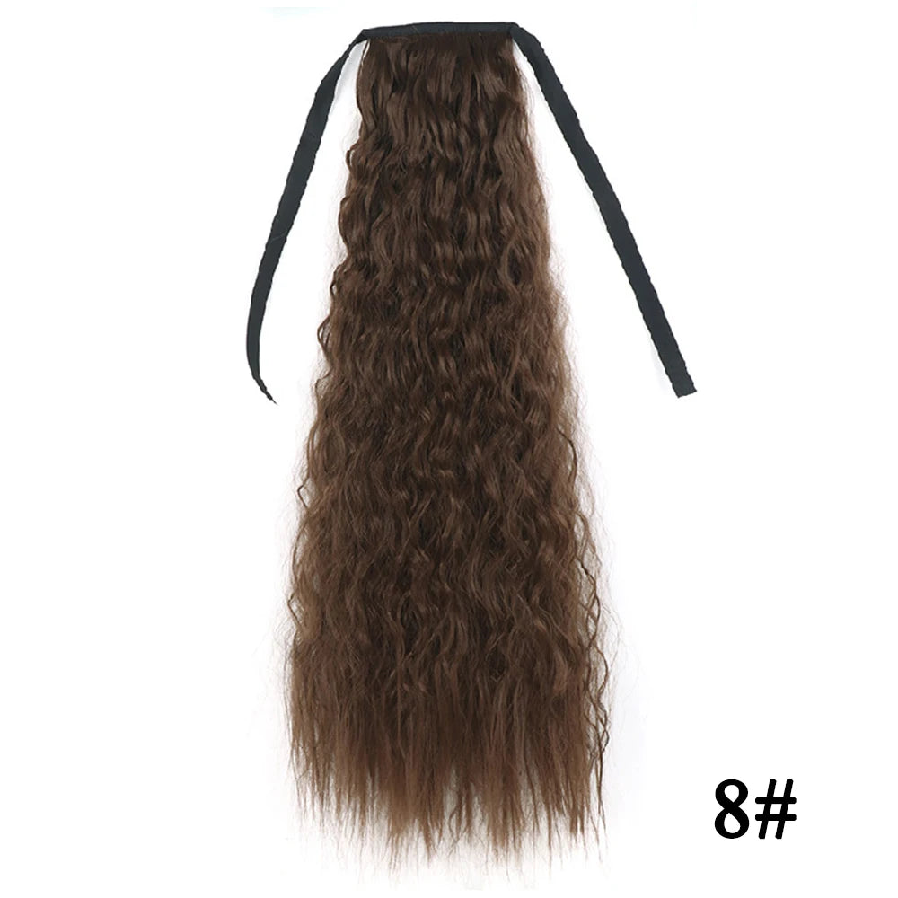 Glam Pony 22" Clip-In Straight Ponytail – Instant Volume & Style Extension - Glamorize Hair & Beauty 