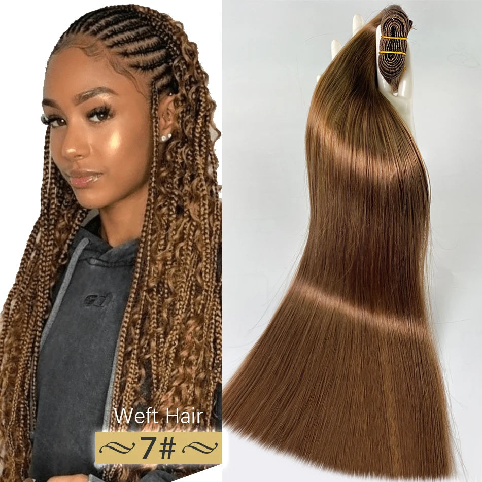 Pure Straight Brazilian Hair Weft – Premium Sew-In Extensions - 18" - Glamorize Hair & Beauty 