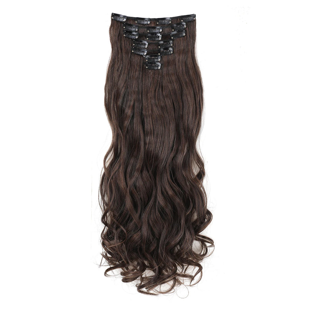 GlamWave Clip-In Extensions – 22" Luxe Wavy Set - Glamorize Hair & Beauty 