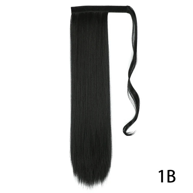 Glam Pony 22" Clip-In Straight Ponytail – Instant Volume & Style Extension - Glamorize Hair & Beauty 