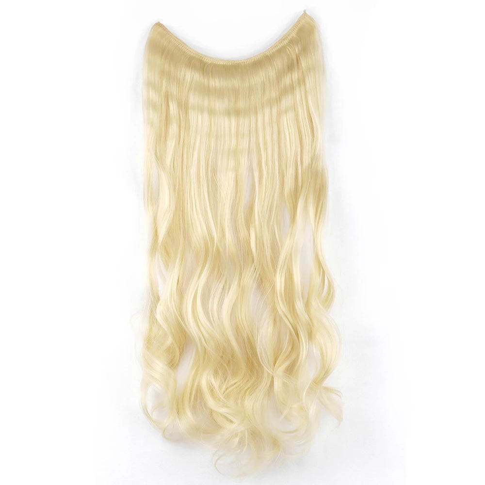 HaloGlam Invisible Wavy Hair Extensions – 17 Color Collection - Glamorize Hair & Beauty 