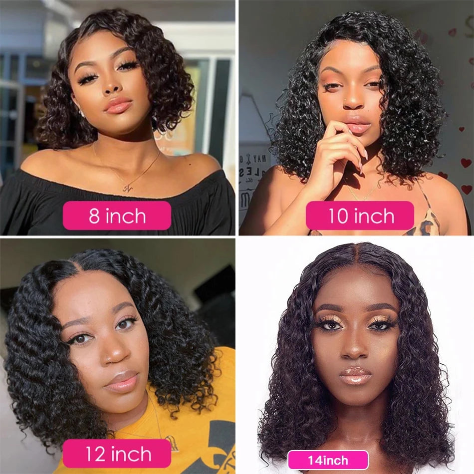 Lux Deep Wave Bob – 13x4 Lace Frontal Human Hair Wig - Glamorize Hair & Beauty 