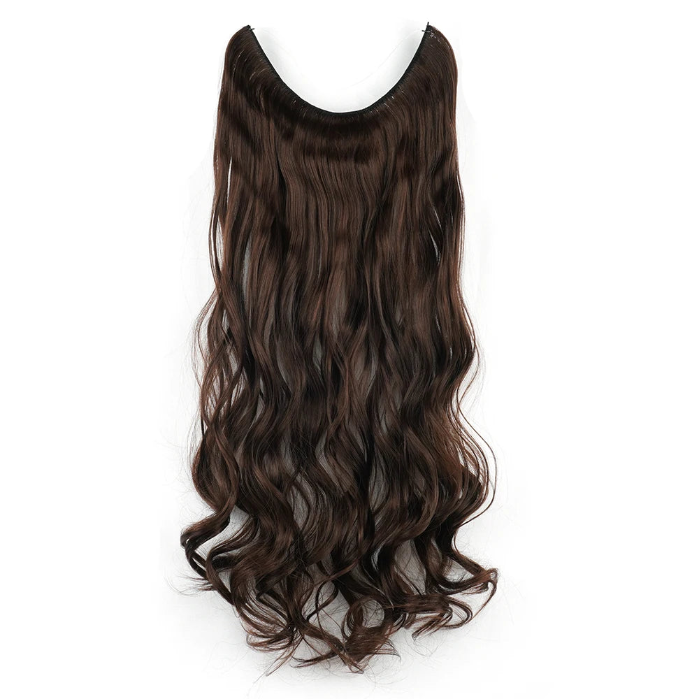 HaloGlam Invisible Wavy Hair Extensions – 17 Color Collection - Glamorize Hair & Beauty 