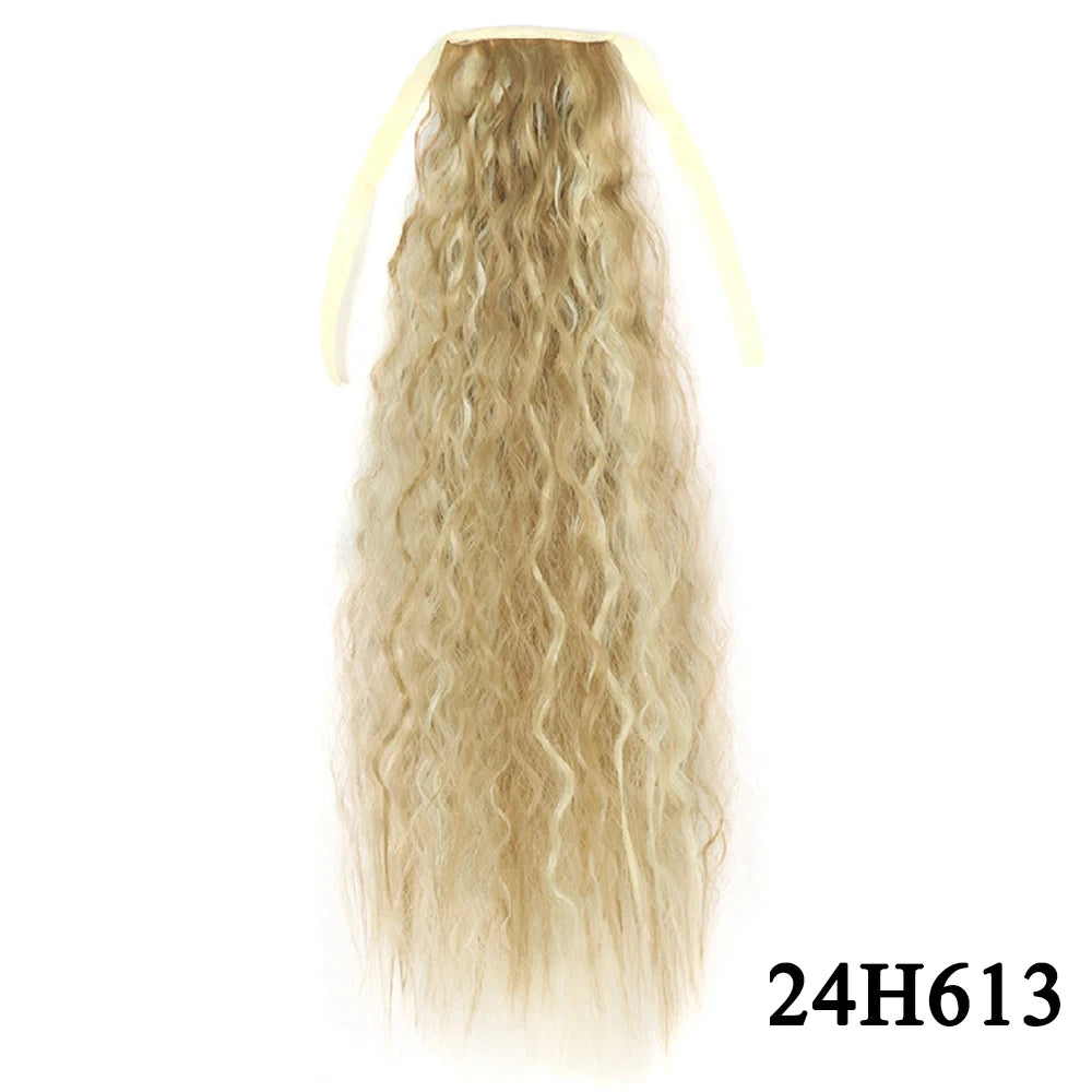 Glam Pony 22" Clip-In Straight Ponytail – Instant Volume & Style Extension - Glamorize Hair & Beauty 