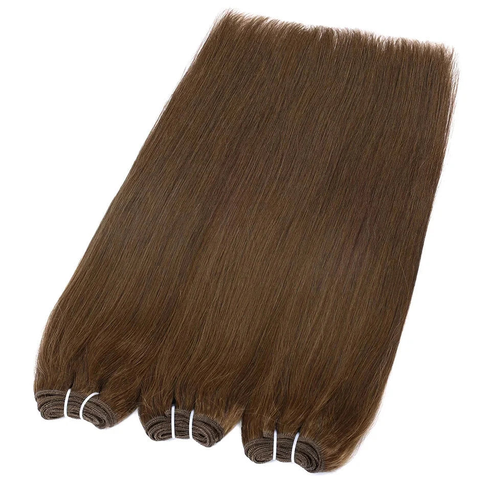 Silk Luxe Russian Straight Hair Bundles – Premium Remy Weft Extensions 14" - Glamorize Hair & Beauty 