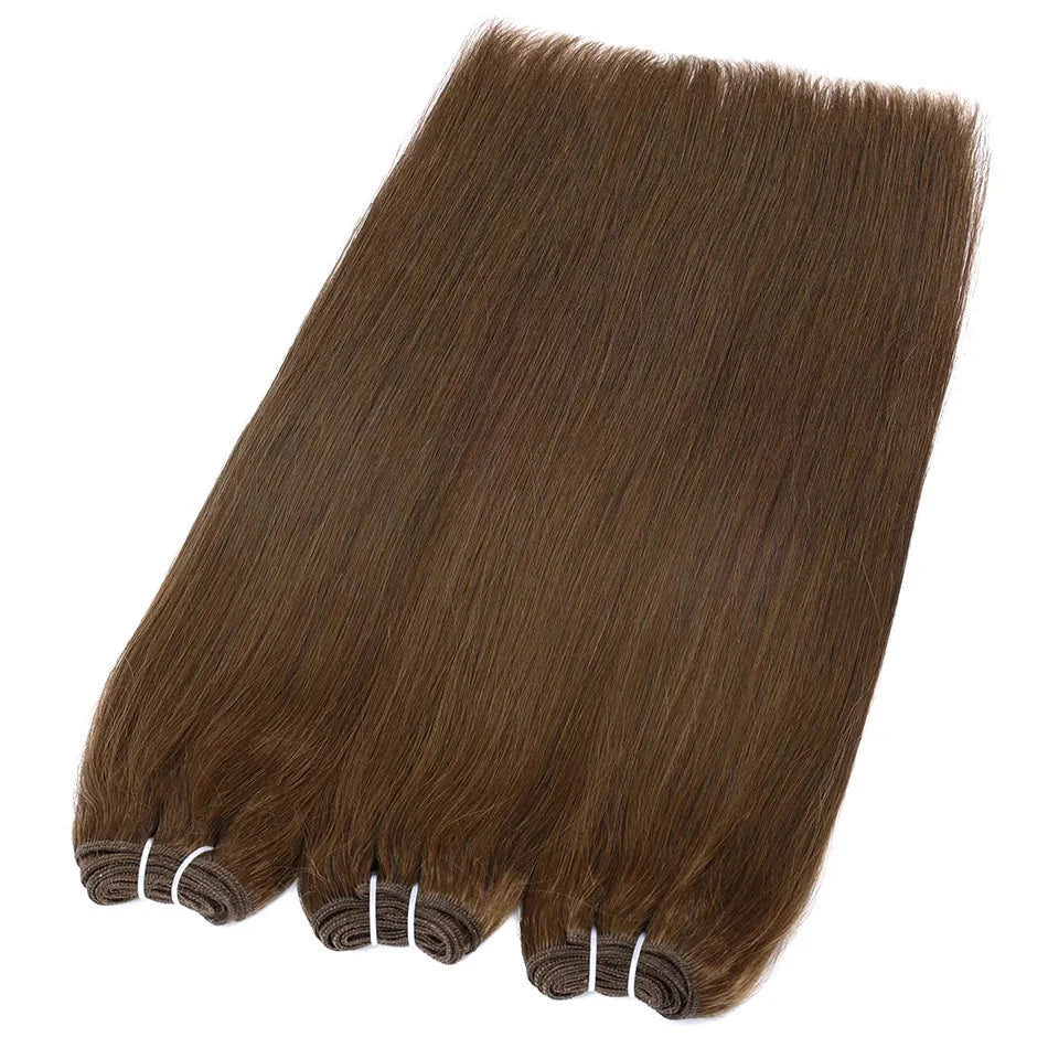 Silk Luxe Russian Straight Hair Bundles – Premium Remy Weft Extensions 16" - Glamorize Hair & Beauty 