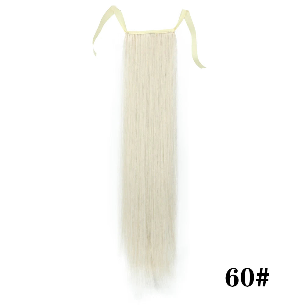 Glam Pony 32" Clip-In Straight Ponytail – Instant Volume & Style Extension - Glamorize Hair & Beauty 