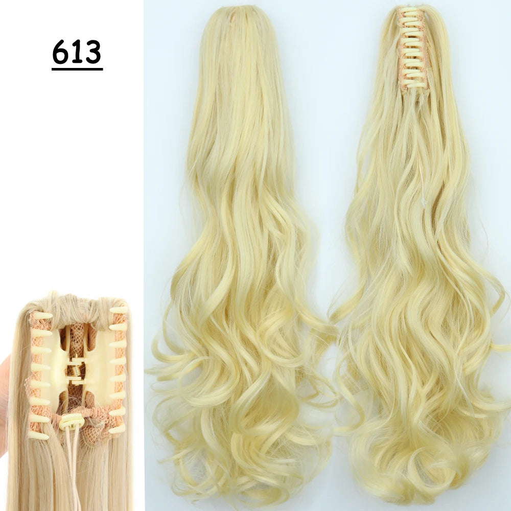 Sleek Claw Clip Ponytail – 24" Heat-Resistant Hairpiece - Glamorize Hair & Beauty 