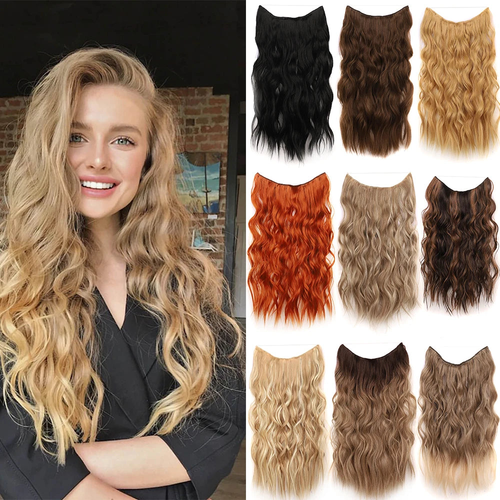 LuxeFlow Invisible Wave Extensions – Seamless One-Piece Hair Boost - Glamorize Hair & Beauty 