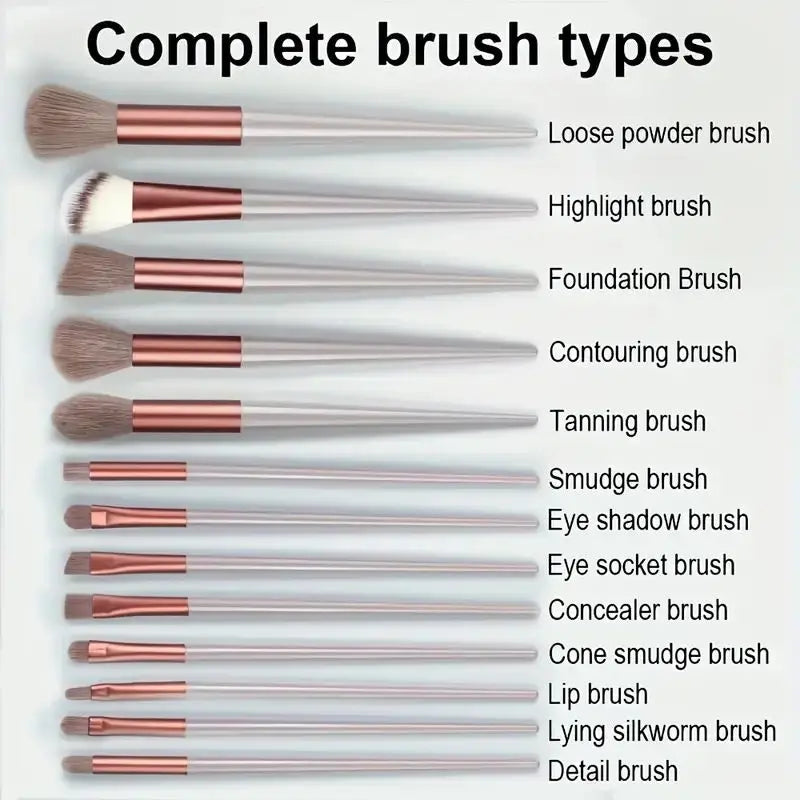 LuxeBlend™ Professional Makeup Brush Set – Soft Fluffy Precision Tools - Glamorize Hair & Beauty 