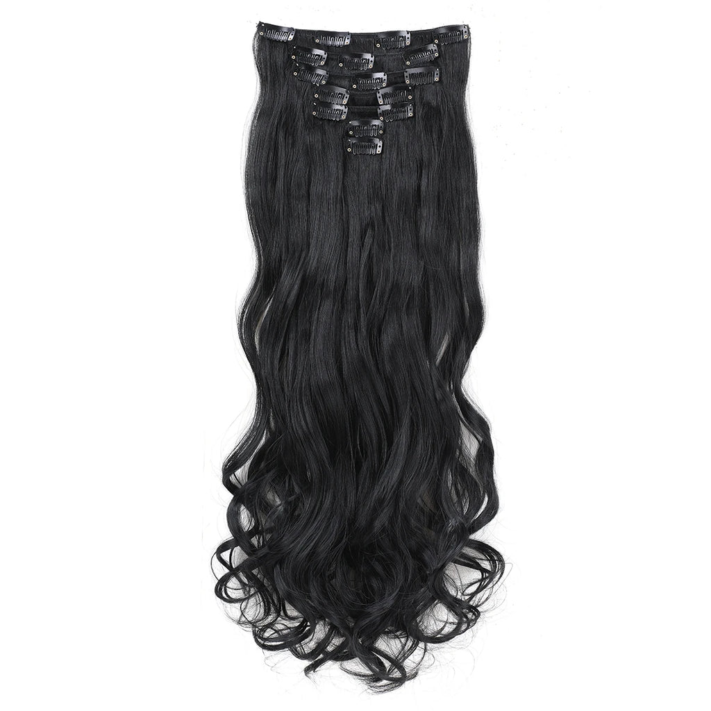 GlamWave Clip-In Extensions – 22" Luxe Wavy Set - Glamorize Hair & Beauty 