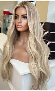 SunlitBliss Lace Front Blonde Wig - Glamorize Hair & Beauty 