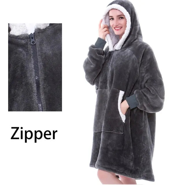 CozyWrap Sleeved Blanket Robe - Glamorize Hair & Beauty 