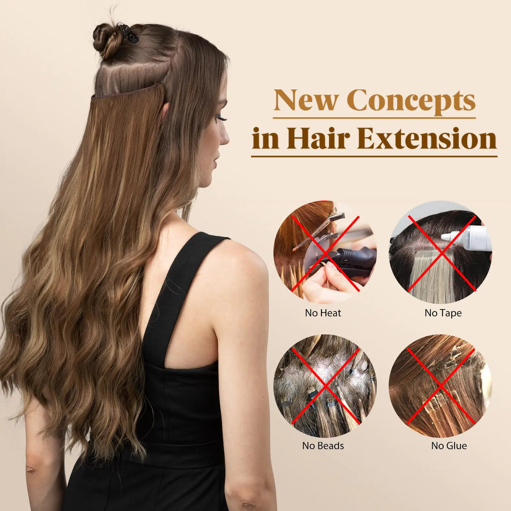 WaveGlam Clip-In Wavy Hair Extensions - Glamorize Hair & Beauty 