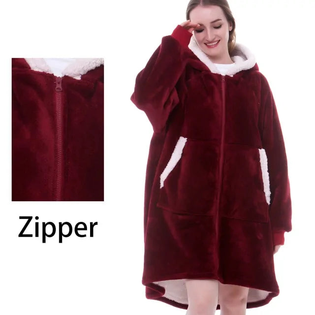 CozyWrap Sleeved Blanket Robe - Glamorize Hair & Beauty 