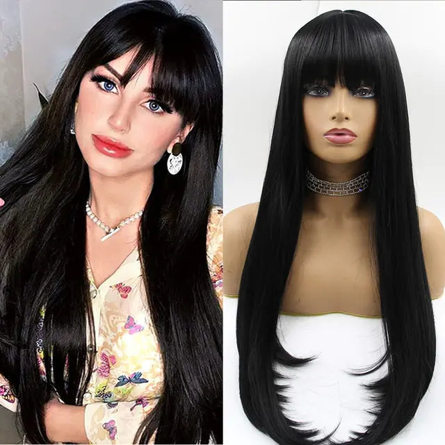 EleganceFlow Long Natural Hair Wig - Glamorize Hair & Beauty 
